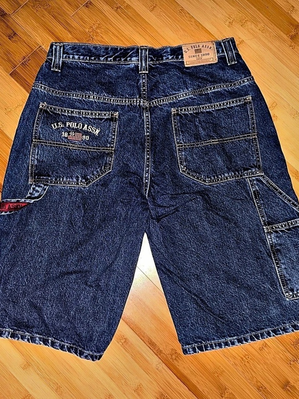 U.S. Polo Assn. Cargo Shorts. Denim Waist 38 Blue